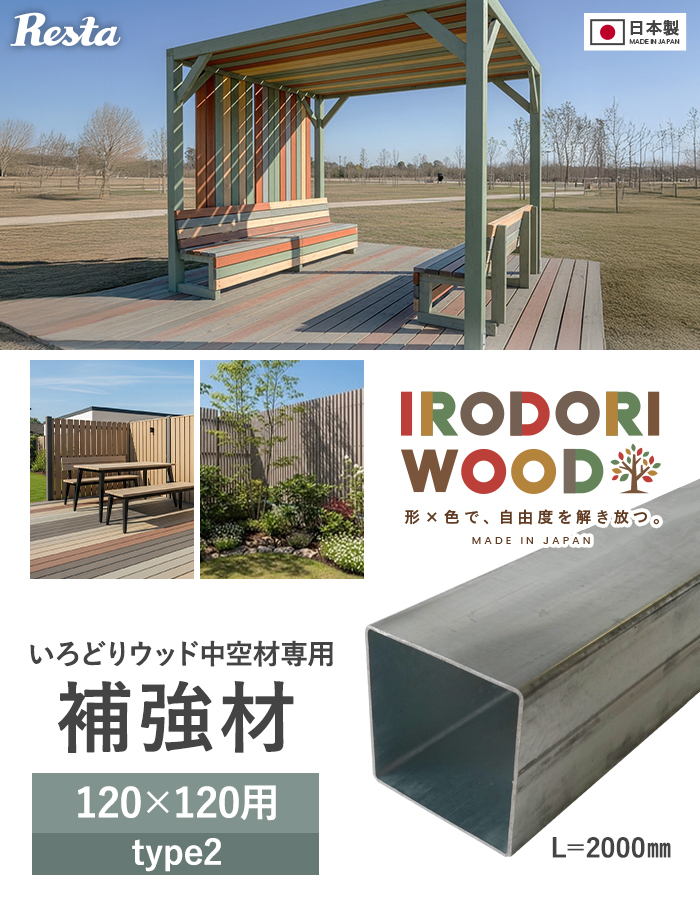 いろどりウッド 中空材専用 補強材(芯材) 120×120(type2)用
