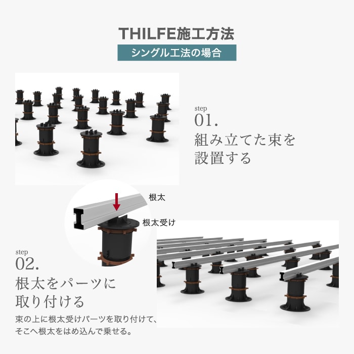 THILFE 幕板下地レール 1段用 100mm