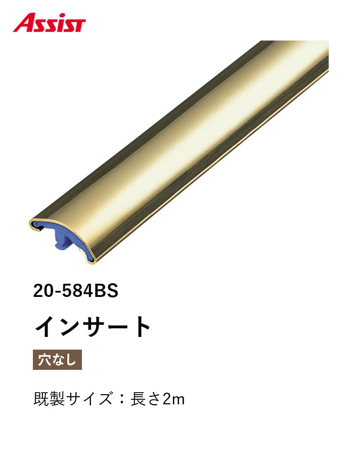 カーペット見切り 真鍮 インサート 20-584BS 既製サイズ 2m